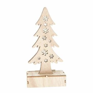 Karácsonyi világító fa 18, 5 cm, LED, természetes kép