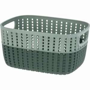 Duo műanyag kosár, zöld, 23, 5 x 17, 5 x 11, 5 cm kép