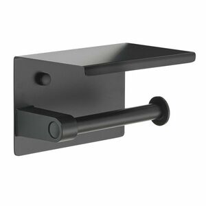 GEDY 283914 WC-papír tartó polccal, fekete matt kép