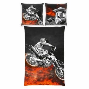 Herding Motorcycle Motorcycle ágyneműhuzat, 135 x 200 cm, 80 x 80 cm kép