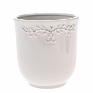 Kerámia virágcserép Ramillete fehér, 13 x 14 cm kép