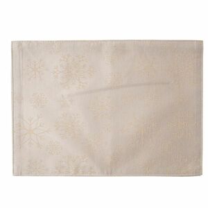 Hópelyhek vízálló karácsonyi tányéralátét, arany, 32 x 45 cm kép