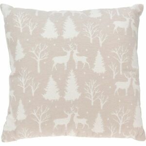 Deers and trees párna bézs, 43 x 43 cm kép