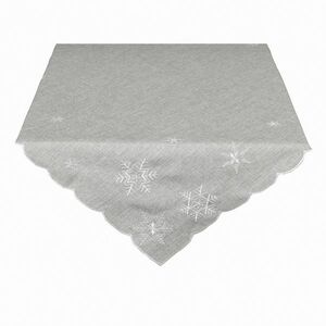 Hópelyhek karácsonyi abrosz szürke, 120 x 140 cm, 120 x 140 cm kép