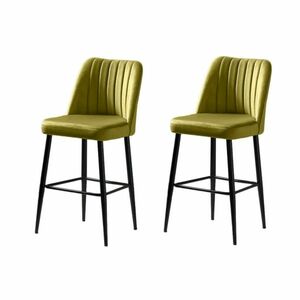Vento Green and Black bárszék szett, 2 db, 2 db kép