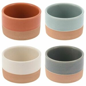 Natura 4 db-os kőagyag tál készlet, 6, 5 x 4 cm, 6, 5 x 4 cm kép