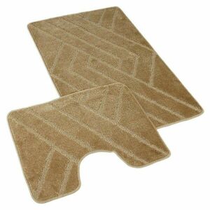 Kvalitex Parkett fürdőszobaszőnyeg szett bézs, 60 x 100 cm, 60 x 50 cm kép