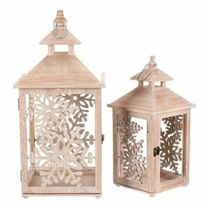 2 db Vločka fa lámpa szett, természetes kép