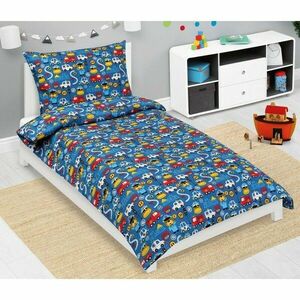 Bellatex Junior mentők gyerek pamut ágyneműhuzat, kék, 140 x 200, 70 x 90 cm kép
