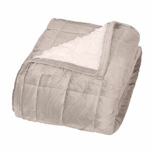 Mikroszálas gyapjú pléd Szandra világos szürke, 150 x 200 cm kép