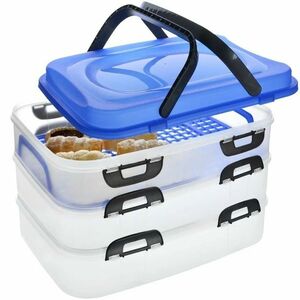 Orion 3 emeletes hordozható élelmiszerdoboz, 3 emelet kép