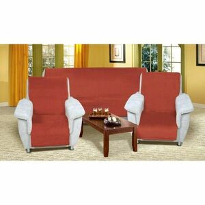 Bellatex Korall mikro terrakotta kanapéhuzat, 150 x 200 cm, 2 db 65 x 150 cm kép