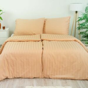 Stanex atlas grádl bézs ágyneműhuzat, 140 x 200 cm, 70 x 90 cm kép