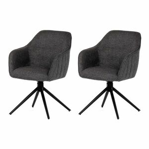 HC-536 GREY2 étkezőszék-készlet visszatolómechanizmussal, 2 db kép