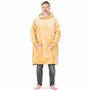 4Home Beige mikroplüss gyapjú hatású takarópulóver, uni L - férfi kép