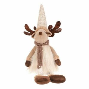 Karácsonyi dekoráció Sob, magasság 32 cm, ülő, bézs/barna kép