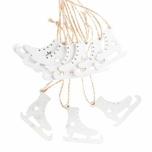 Korcsolya karácsonyi fadíszek készlet 6 db, 5 x 5cm kép