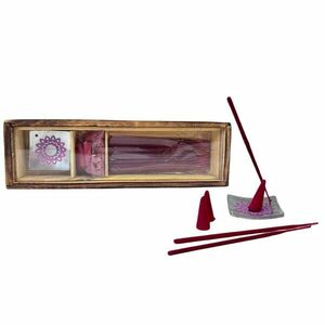 Arome Dřevěna ajándék szett illatpálcikák, Rózsa kép