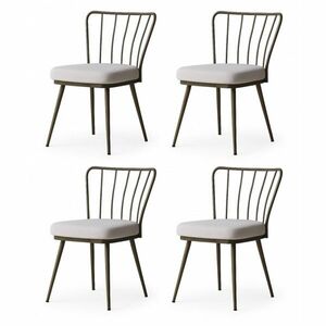 Yildiz Cream and Brown étkezőszék szett, 4 db, 4 db kép