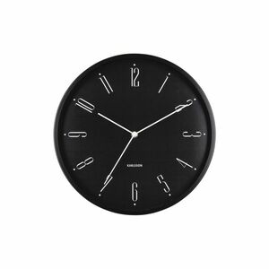 Karlsson 5988BK dizájner falióra, fekete, átmérő 30 cm kép