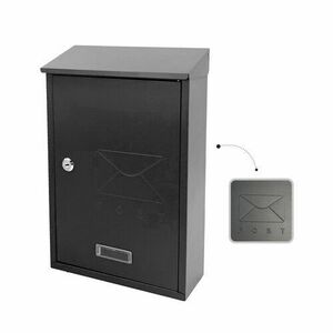 Ibis acél postaláda, antracit kép