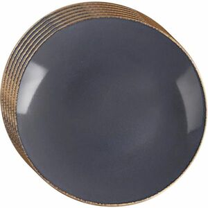 Orion Kerámia desszert tányér szett, szürke máz, 20, 5 cm, 6 db kép