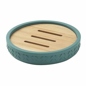 GEDY TH1147 Thea álló szappantartó, zöld/bambusz kép