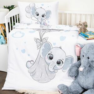 4Home Elephant pamut ágyneműhuzat, 100 x 135 cm, 40 x 60 cm kép