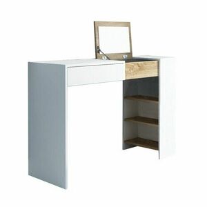 Tükörasztal Elis, fehér/sonoma tölgy kép