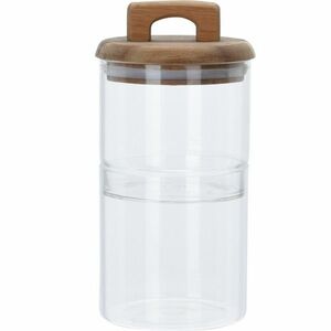 Acacia üvegedény fa fedéllel, 10 x 22, 5 cm kép