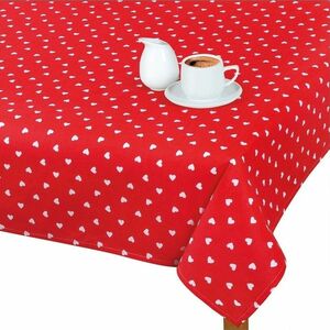 Bellatex Adéla Szívek abrosz piros, 120 x 140 cm, 120 x 140 cm kép