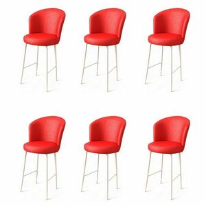 Uras Red and White bárszék szett, 6 db, 6 db kép