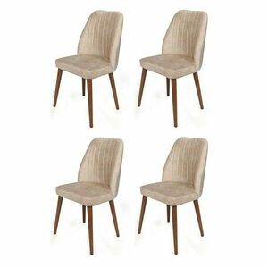 Alfa Cream and Walnut étkezőszék szett, 4 db kép