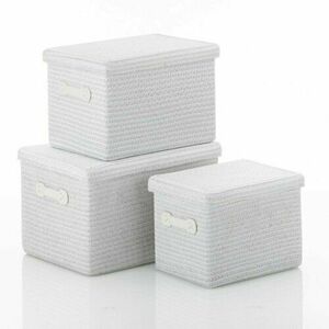 Kela RIMOSSA 3 részes tárolókosár készlet, fehér kép