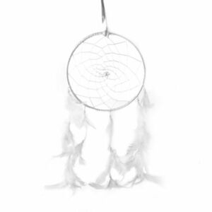 InDecor Pamut álomfogó tollakkal, fehér, 30 x 30 x90 cm, L kép