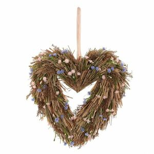 Függő dekoráció Szárított levendulából készültszív, 24 x 24 x 6 cm kép