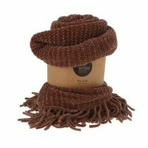 Sötétbarna kockás pléd, 125 x 150 cm kép