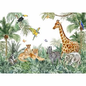 XXL dzsungel fotó tapéta 360 x 254 cm, 4 db-os kép