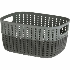 Duo műanyag kosár, szürke, 23, 5 x 17, 5 x 11, 5 cm kép