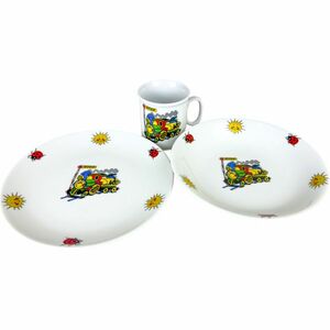 Thun 3 részes gyermek étkészlet Vonat kép