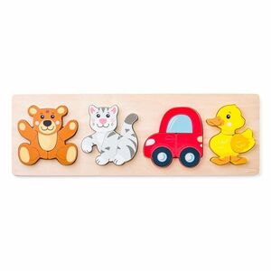 Woody Puzzle Baby deszkůn, 4 motívum kép