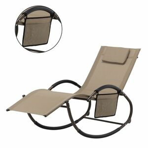 Kerti hintaszék 161 x 60 x 80 cm, barna kép