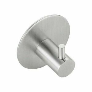 SAPHO 32201 öntapadó kampó, kerek, csiszoltrozsdamentes acél kép