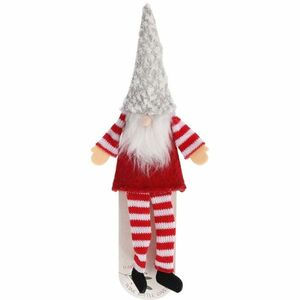 Karácsonyi dekoráció palackra Tündér, 29 cm, szürke kép