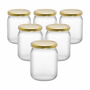 6 darabos befőttesüveg-készlet fedéllel, 540 ml kép