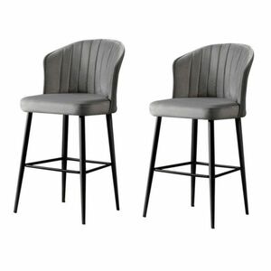 Rubi Grey and Black bárszék szett, 2 db, 2 db kép