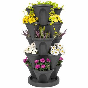 4Home virágpiramis 5 részes, antracit, 5 emelet kép
