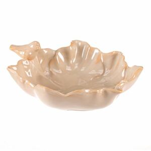 Madáritató, levél alakú, krém színű, 26 x 26 x 7cm kép