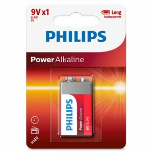 Philips 9 V Power Alkaline elem kép