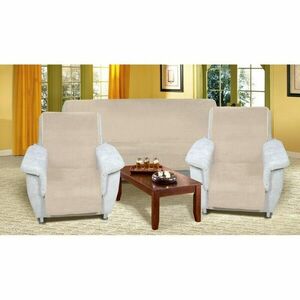 Bellatex Korall mikro bézs színű kanapéhuzat, 150 x 200 cm, 2 db 65 x 150 cm kép